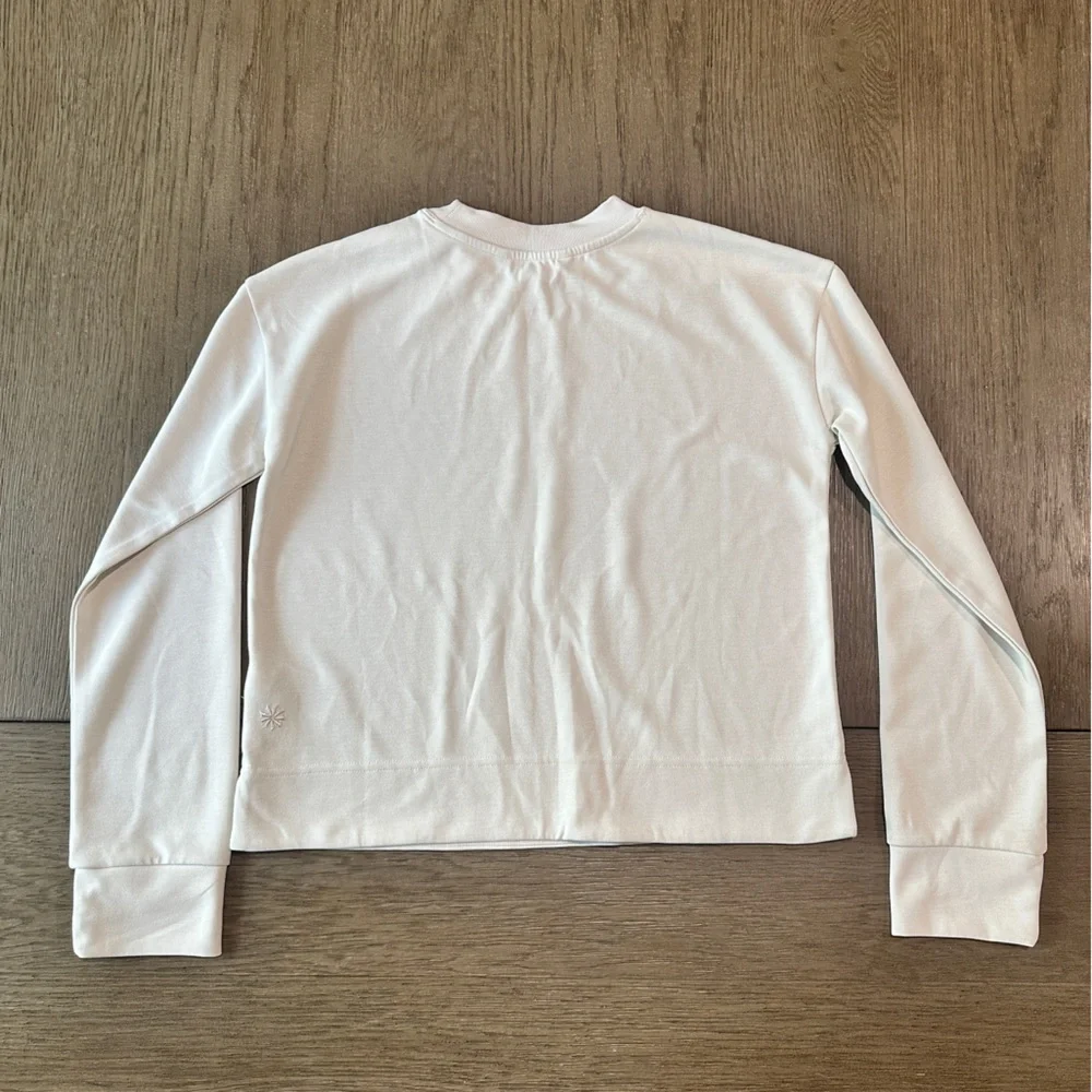 Athleta Seasoft Crewneck Sweatshirt Size XXS Bone - Picture 10 of 12
